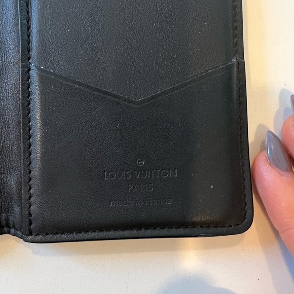 Louis Vuitton pocket organizer black leather - Picture 4 of 7